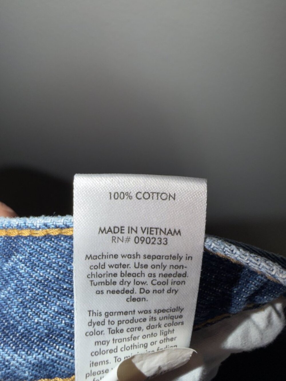 PacSun Two Tone High Rise Straight Leg Jeans Blue Colorblock Women’s Size 22 - Picture 7 of 8